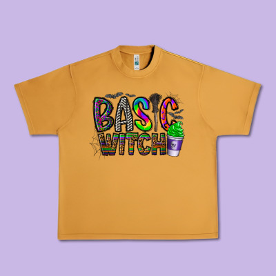 Basic Witch Urban Heavy Tee Designed By Cowhidedigitalart