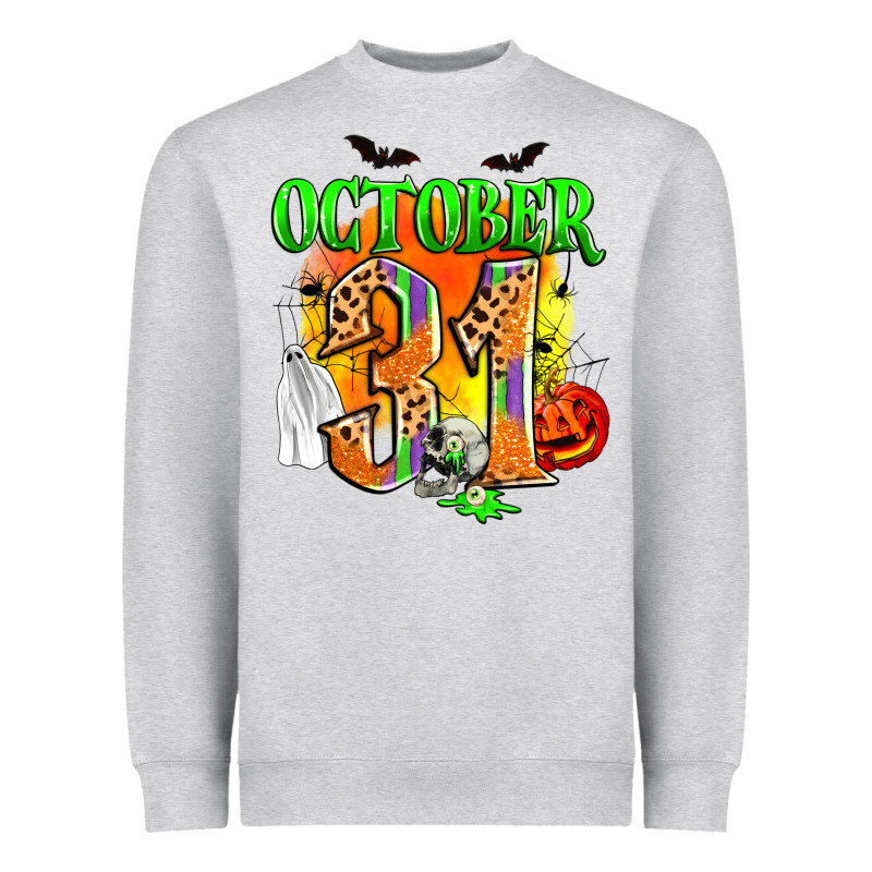 October 31 Heavyweight Sweatshirt by Zillion Design Studio | Teevron