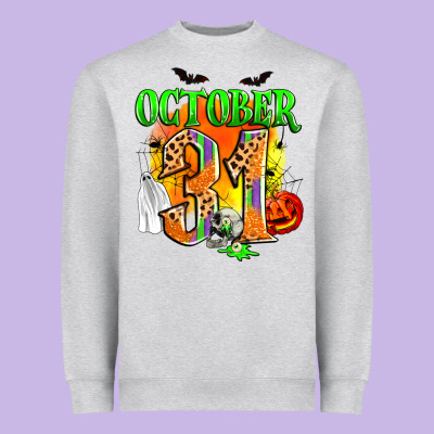 October 31 Heavyweight Sweatshirt Designed By Zillion Design Studio