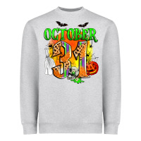 Heather Grey october 31 Heavyweight Sweatshirt - Zillion Design Studio