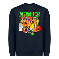 Navy october 31 Heavyweight Sweatshirt - Zillion Design Studio