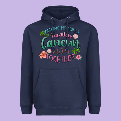 Making Memories Vacation Cancun 2024 Together Heavyweight Hoodie Designed By Maliassmallbusiness