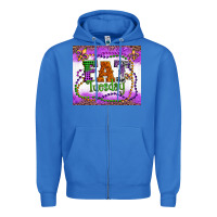 True Royal fat tuesday fleur de lis and mardi gras beads Zipper Hoodie - Artiststas