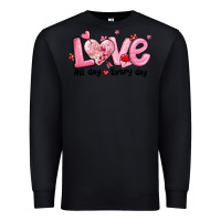 Black love all day every day Premium Sweatshirt - MaliasSmallBusiness