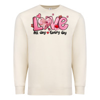 Sandshell love all day every day Premium Sweatshirt - MaliasSmallBusiness