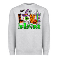 Heather Grey love halloween Heavyweight Sweatshirt - Zillion Design Studio