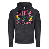 Vintage Black little miss preschool Vintage Hoodie - Zillion Design Studio
