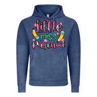 Vintage Denim little miss preschool Vintage Hoodie - Zillion Design Studio