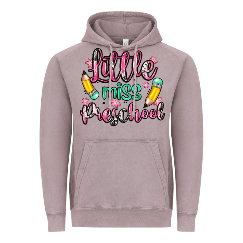 Little Miss Preschool Vintage Hoodie by Zillion Design Studio | Teevron