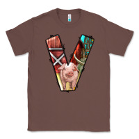 Chestnut farm life alphabet lowercase letters v Classic Tee - BundleAndBundleShop