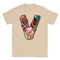 Mushroom farm life alphabet lowercase letters v Classic Tee - BundleAndBundleShop