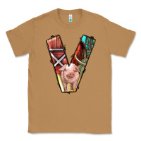 Toasted Coconut farm life alphabet lowercase letters v Classic Tee - BundleAndBundleShop