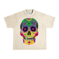 Sandshell sugar skull Urban Heavy Tee - FaDigitalArtStudio