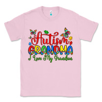 Bubblegum Pink autism grandma i love my grandson Classic Tee - Artiststas