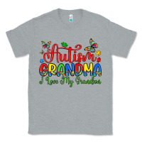 Heather Grey autism grandma i love my grandson Classic Tee - Artiststas