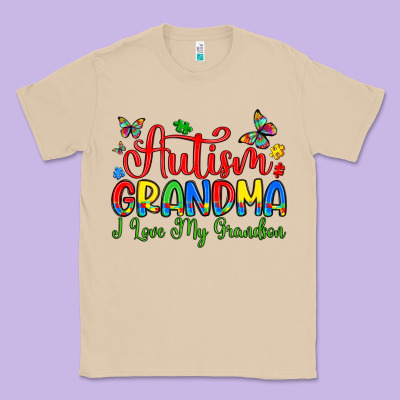 Autism Grandma I Love My Grandson Classic Tee Designed By Artiststas