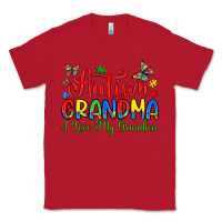 Red autism grandma i love my grandson Classic Tee - Artiststas