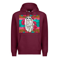 Burgundy Western Ragdoll Cat Premium Hoodie - LillyAllenDesigns