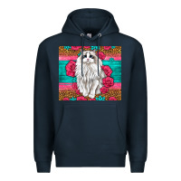 Navy Western Ragdoll Cat Premium Hoodie - LillyAllenDesigns