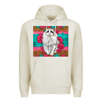 Oatmeal Heather Western Ragdoll Cat Premium Hoodie - LillyAllenDesigns