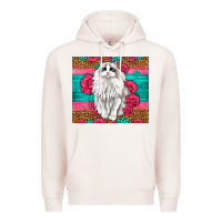 Pale Pink Western Ragdoll Cat Premium Hoodie - LillyAllenDesigns