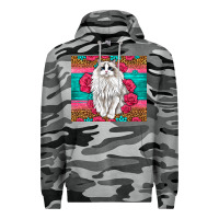 Slate Camo Western Ragdoll Cat Premium Hoodie - LillyAllenDesigns
