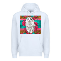 White Western Ragdoll Cat Premium Hoodie - LillyAllenDesigns
