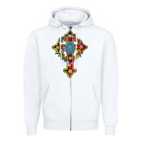 White christmas cross Zipper Hoodie - AdoDesignShop