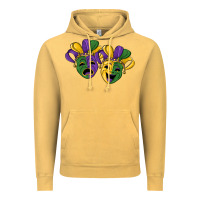 Vintage Mustard mardi gras mask Vintage Hoodie - RanaPortraitStore