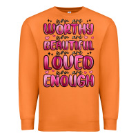 Carrot you are worthy you are beautiful Premium Sweatshirt - MaliasSmallBusiness