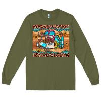 Army Green western gemstone sunflower nurse Long Sleeve Tee - JahusDesignShop
