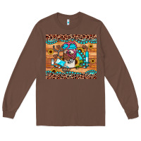 Chestnut western gemstone sunflower nurse Long Sleeve Tee - JahusDesignShop