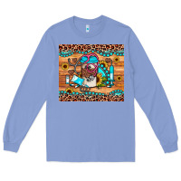Colony Blue western gemstone sunflower nurse Long Sleeve Tee - JahusDesignShop