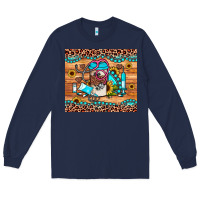 Navy western gemstone sunflower nurse Long Sleeve Tee - JahusDesignShop