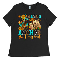 Black jesus is the anchor of my soul Ladies Tee - AdoDesignShop