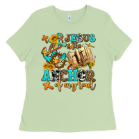 Matcha jesus is the anchor of my soul Ladies Tee - AdoDesignShop