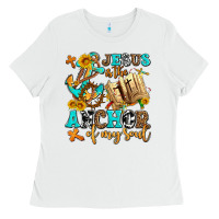 White jesus is the anchor of my soul Ladies Tee - AdoDesignShop