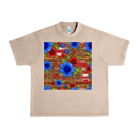 French Oak patriotic flowers seamless pattern Urban Heavy Tee - HRA Design Shop