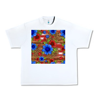 White patriotic flowers seamless pattern Urban Heavy Tee - HRA Design Shop