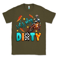 Army Green let's play dirty Classic Tee - Artiststas