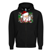Black believe santa Zipper Hoodie - AdoDesignShop