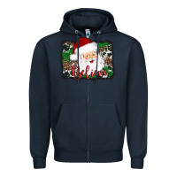 Navy believe santa Zipper Hoodie - AdoDesignShop