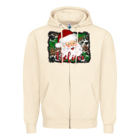 Sandshell believe santa Zipper Hoodie - AdoDesignShop