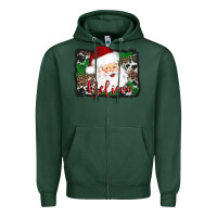 Sports Green believe santa Zipper Hoodie - AdoDesignShop