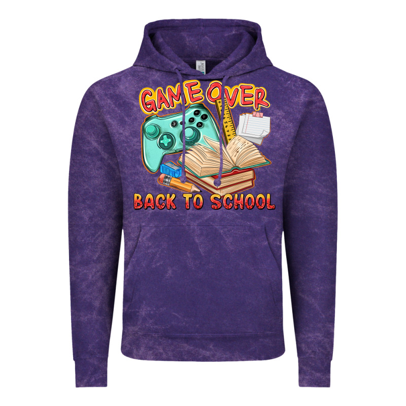 Game Over Back To School Vintage Hoodie by texasbilliewilder | Teevron