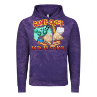Cloud Purple game over back to school Vintage Hoodie - texasbilliewilder