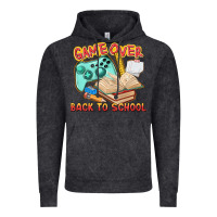 Vintage Black game over back to school Vintage Hoodie - texasbilliewilder