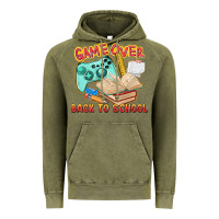 Vintage Olive game over back to school Vintage Hoodie - texasbilliewilder
