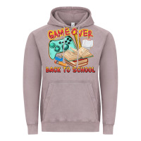 Vintage Zinc game over back to school Vintage Hoodie - texasbilliewilder
