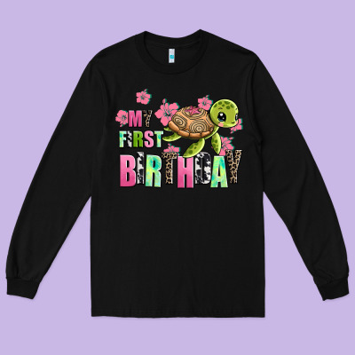 Mu First Birthday Long Sleeve Tee Designed By Adodesignshop